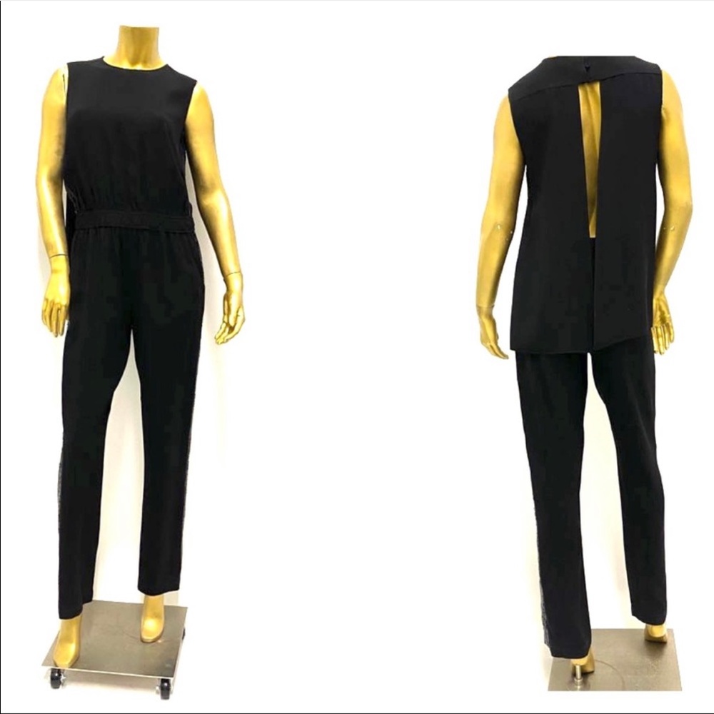 Bcbg open back sequin jumpsuit - 2